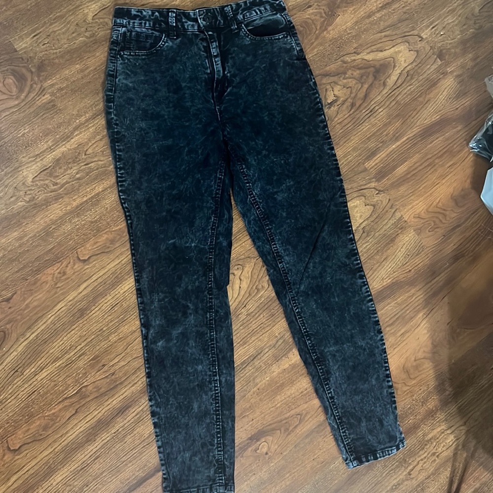 Super soft black jeans 7/8 cotton